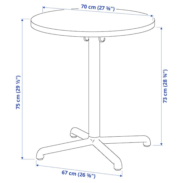 IKEA STENSELE table, anthracite/anthracite, 27 3/8 in , IKEA Sale | 64173FPKR