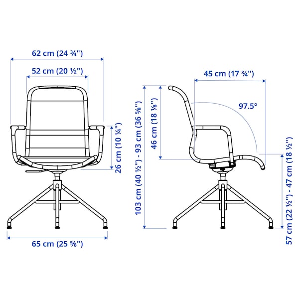 IKEA STIGBYGEL swivel chair with armrests, beige/white , IKEA Sale | 39215MRTC