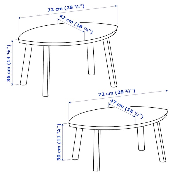 IKEA STOCKHOLM Nesting tables, set of 2, walnut veneer , IKEA Sale | 80925ZVYT