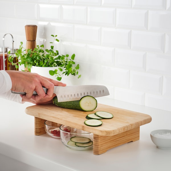 IKEA STOLTHET cutting board, bamboo, 13 ¾x8 ¾ in , IKEA Sale | 68174YTOA