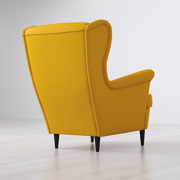 IKEA STRANDMON Wing chair, Skiftebo yellow , IKEA Sale | 21358VJPU