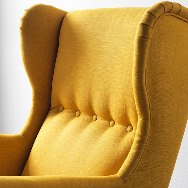 IKEA STRANDMON Wing chair, Skiftebo yellow , IKEA Sale | 21358VJPU