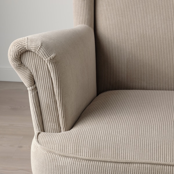 IKEA STRANDMON wing chair, Kelinge beige , IKEA Sale | 52176HPDS