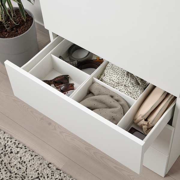 IKEA STUK box with compartments, white, 7 ¾x13 ½x4 in , IKEA Sale | 36098MCHI