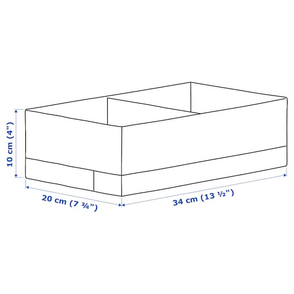 IKEA STUK box with compartments, white, 7 ¾x13 ½x4 in , IKEA Sale | 36098MCHI