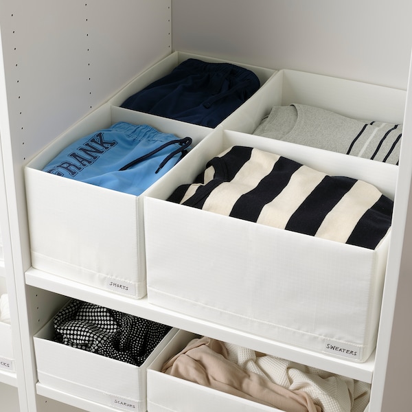 IKEA STUK box with compartments, white, 7 ¾x20x7 in , IKEA Sale | 27436MCFI