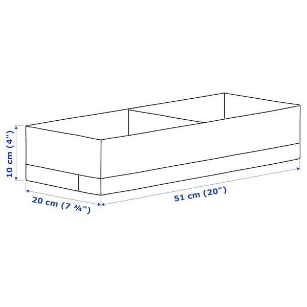 IKEA STUK box with compartments, white, 7 ¾x20x4 in , IKEA Sale | 31976IGPF