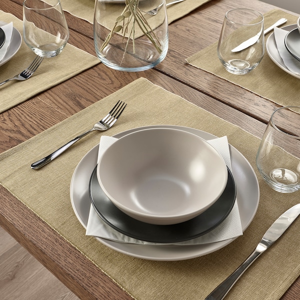 IKEA SVARTSENAP place mat, light beige-green, 14x18 in , IKEA Sale | 61430IMXP