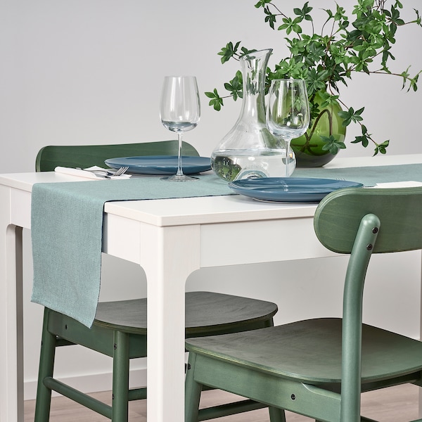 IKEA SVARTSENAP table runner, green-blue, 14x51 in , IKEA Sale | 31576RWSD