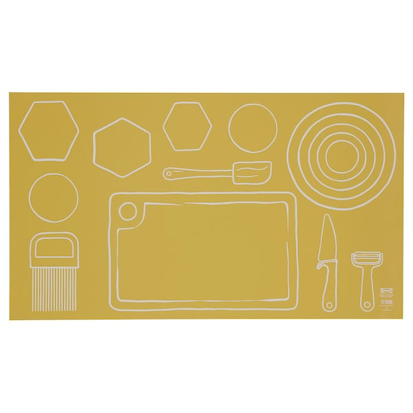 IKEA TABBERAS baking mat, yellow, 28x17 in , IKEA Sale | 19820GBMO