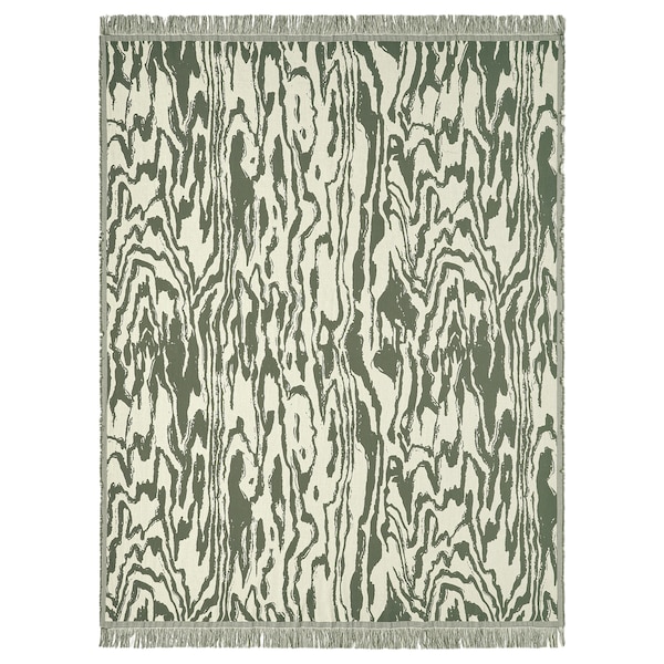 IKEA TANDMOTT throw, gray-green/off-white, 51x67 in , IKEA Sale | 95740COYE