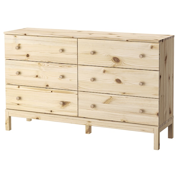 IKEA TARVA 6-drawer chest, pine, 59 1/2x36 1/4 in , IKEA Sale | 48036QVCO