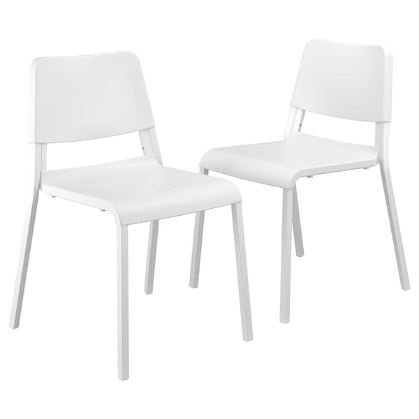 IKEA TEODORES chair, white, 2 pack , IKEA Sale | 37105XQCL