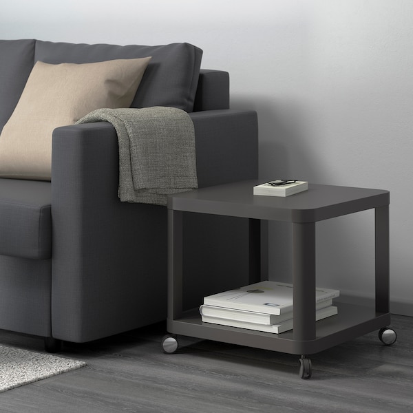 IKEA TINGBY Side table on casters, gray, 19  5/8x19  5/8 in , IKEA Sale | 46215JWYT