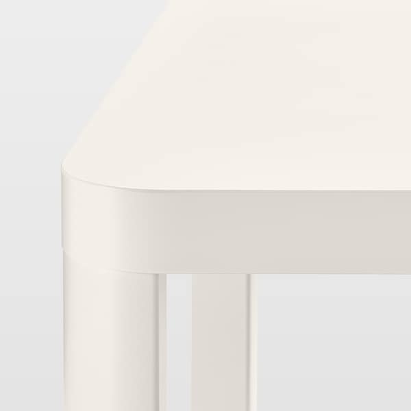 IKEA TINGBY Side table on casters, white, 25  1/4x25  1/4 in , IKEA Sale | 35682NPMC