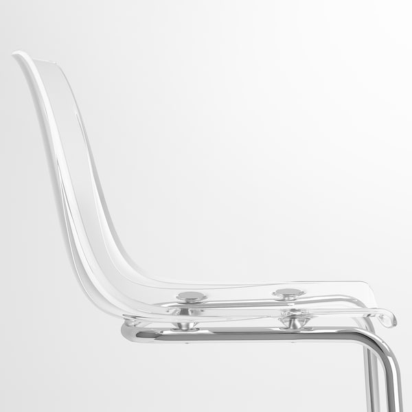 IKEA TOBIAS chair, clear/chrome plated , IKEA Sale | 43197WYPE