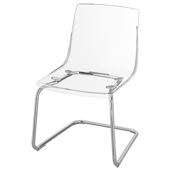 IKEA TOBIAS chair, clear/chrome plated , IKEA Sale | 43197WYPE