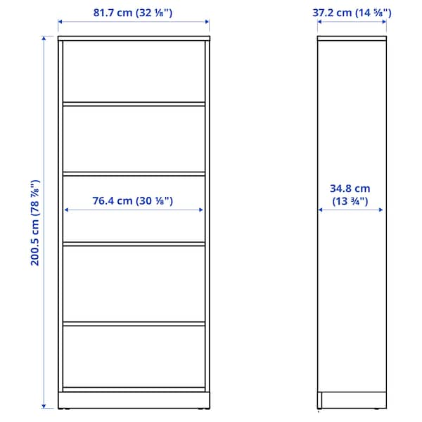 IKEA TONSTAD bookcase, brown stained oak veneer, 32 1/8x14 5/8x78 7/8 in , IKEA Sale | 30718RTOY