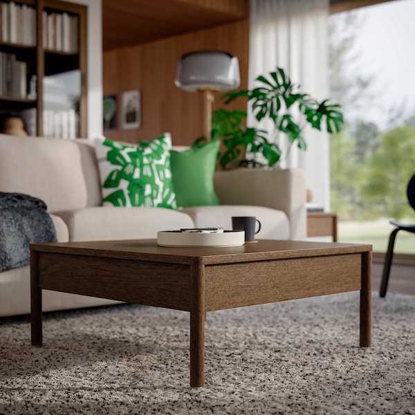 IKEA TONSTAD coffee table, brown stained oak veneer, 33 1/8x32 1/4 in , IKEA Sale | 61320ANLH