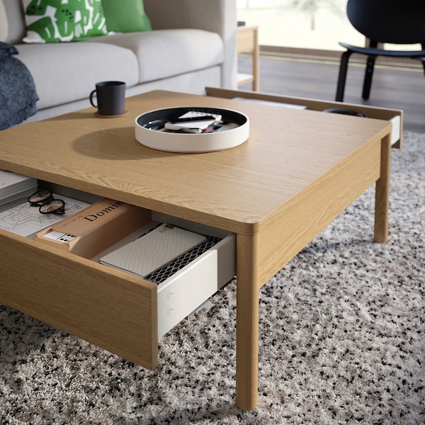 IKEA TONSTAD coffee table, oak veneer, 33 1/8x32 1/4 in , IKEA Sale | 53984VXMR