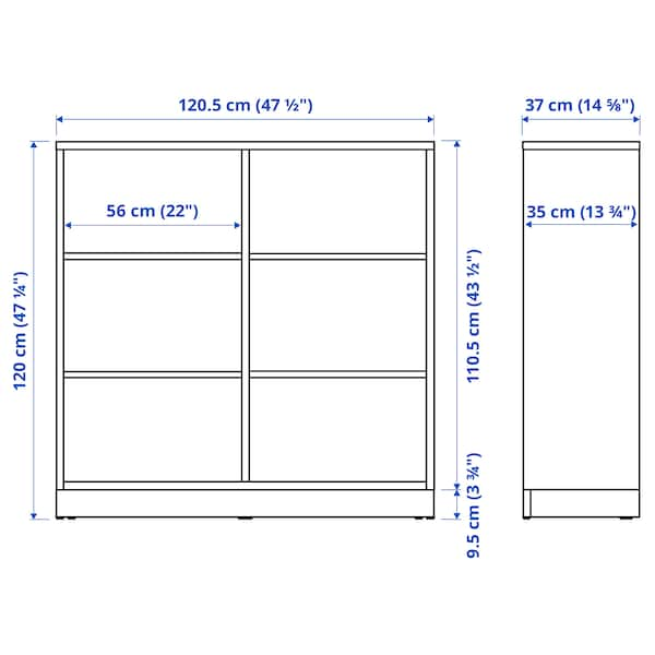 IKEA TONSTAD shelving unit, brown stained oak veneer, 47 1/2x14 5/8x47 1/4 in , IKEA Sale | 89375DGEH