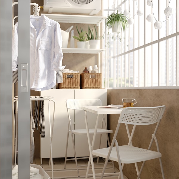 IKEA TORPARÖ chair, in/outdoor, foldable white/gray , IKEA Sale | 16953RKJM