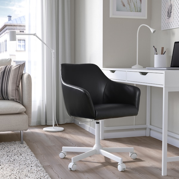 IKEA TOSSBERG / MALSKÄR swivel chair, Grann black/white , IKEA Sale | 38426CSVO