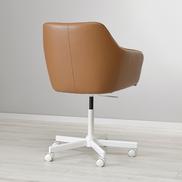 IKEA TOSSBERG / MALSKÄR swivel chair, Grann light brown/white , IKEA Sale | 90254DZGY