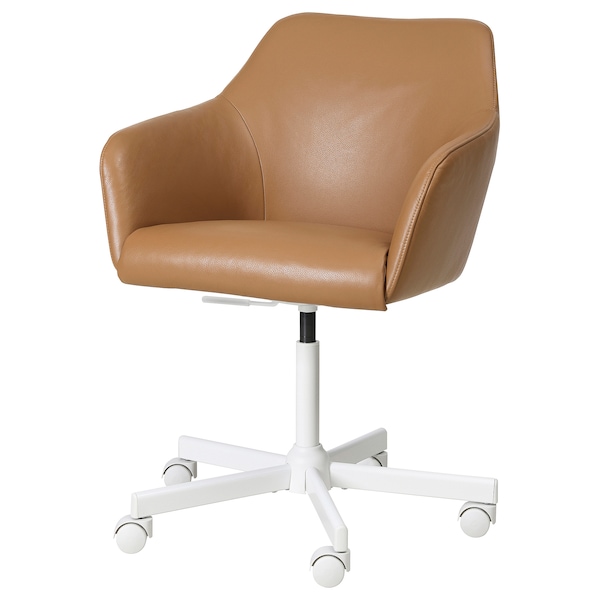 IKEA TOSSBERG / MALSKÄR swivel chair, Grann light brown/white , IKEA Sale | 90254DZGY