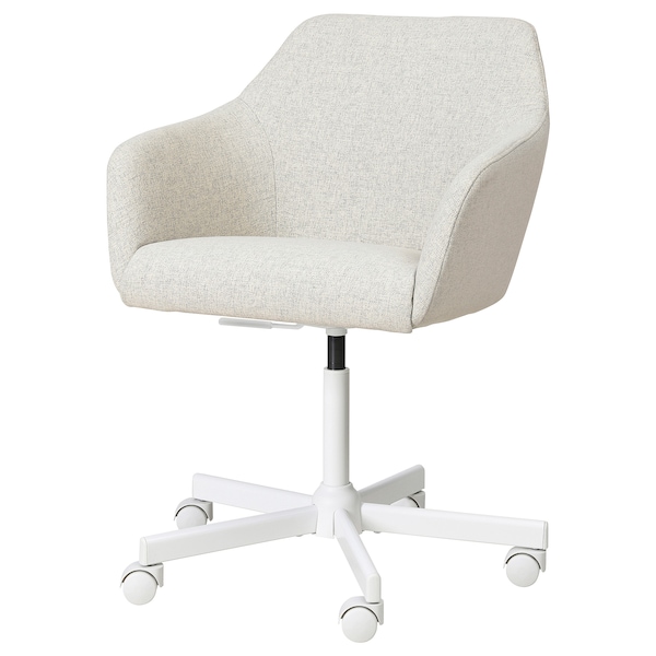 IKEA TOSSBERG / MALSKÄR swivel chair, Gunnared beige/white , IKEA Sale | 18590MZXU