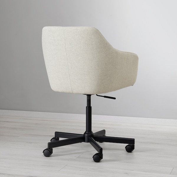 IKEA TOSSBERG / MALSKÄR swivel chair, Gunnared beige/black , IKEA Sale | 09814RMGQ