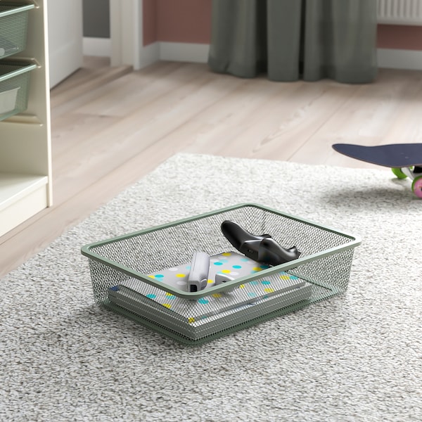 IKEA TROFAST mesh storage box, light green-gray, 16 1/2x11 3/4x3 7/8 in , IKEA Sale | 75394HTVU