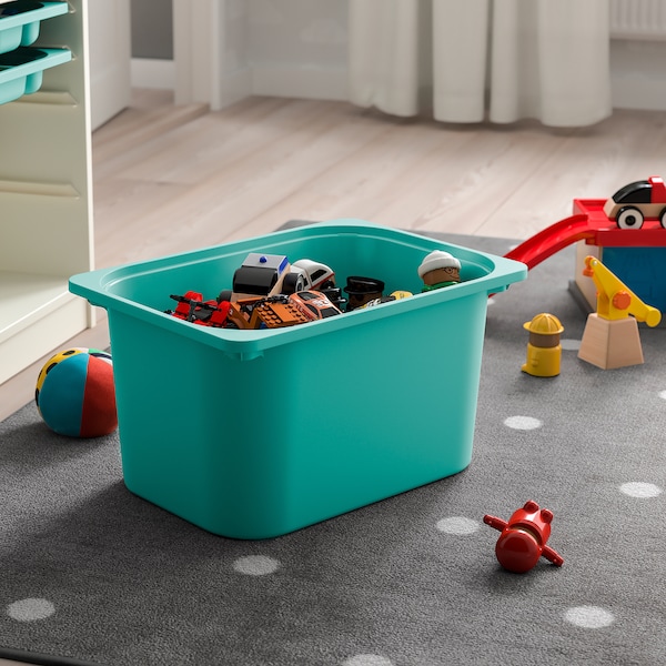 IKEA TROFAST storage box, turquoise, 16 ½x11 ¾x9 in , IKEA Sale | 37891PKWI