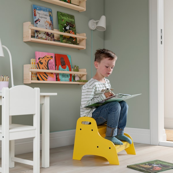 IKEA TROGEN child's step stool, yellow, 15 3/4x15x13 in , IKEA Sale | 07598DMNK