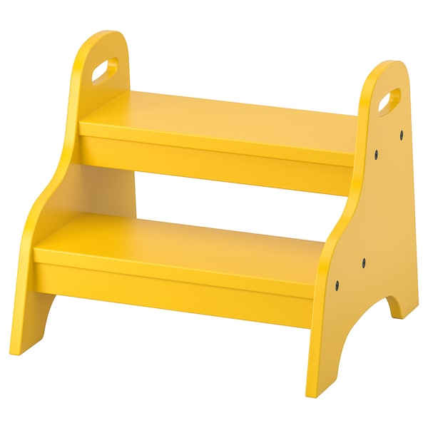 IKEA TROGEN child\'s step stool, yellow, 15 3/4x15x13 in , IKEA Sale | 07598DMNK