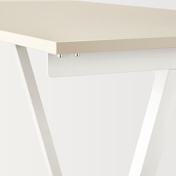 IKEA TROTTEN desk, beige/white, 47 1/4x27 1/2 in , IKEA Sale | 46209XTGJ