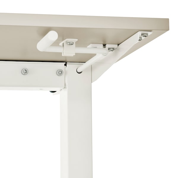 IKEA TROTTEN desk sit/stand, beige/white, 47 1/4x27 1/2 in , IKEA Sale | 25084PQOG