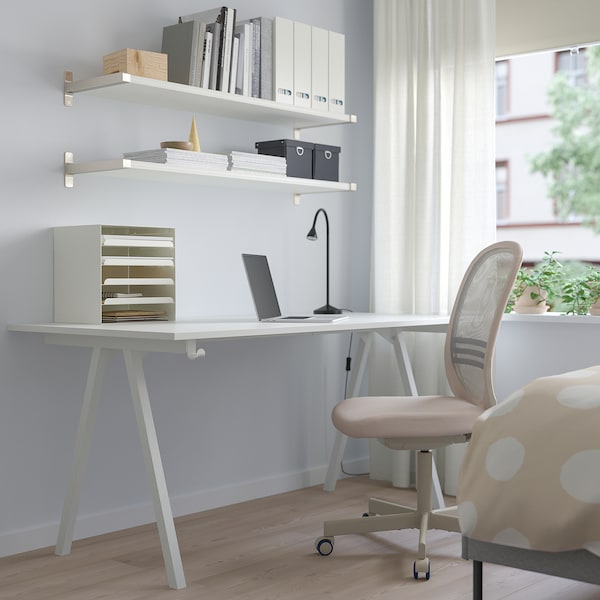 IKEA TROTTEN desk, white, 63x31 1/2 in , IKEA Sale | 41206KPJM