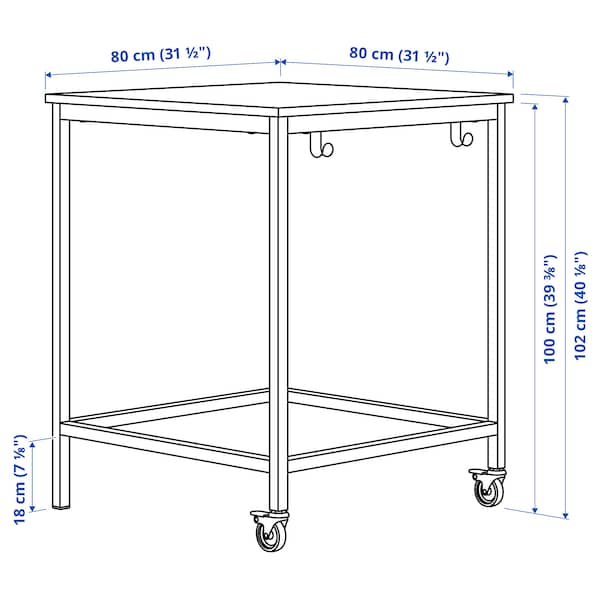 IKEA TROTTEN table, beige/white, 31 1/2x31 1/2 in , IKEA Sale | 64127PAOK