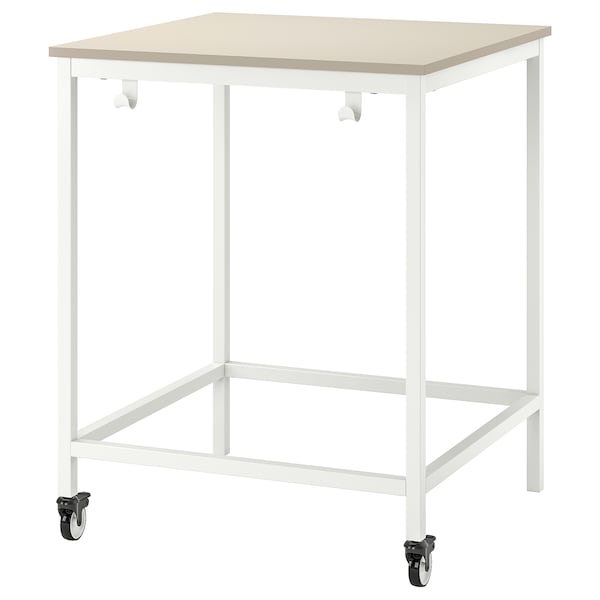 IKEA TROTTEN table, beige/white, 31 1/2x31 1/2 in , IKEA Sale | 64127PAOK