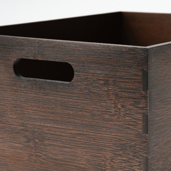 IKEA UPPDATERA storage box, dark bamboo, 9 ½x12 ½x6 in , IKEA Sale | 62891CHDZ