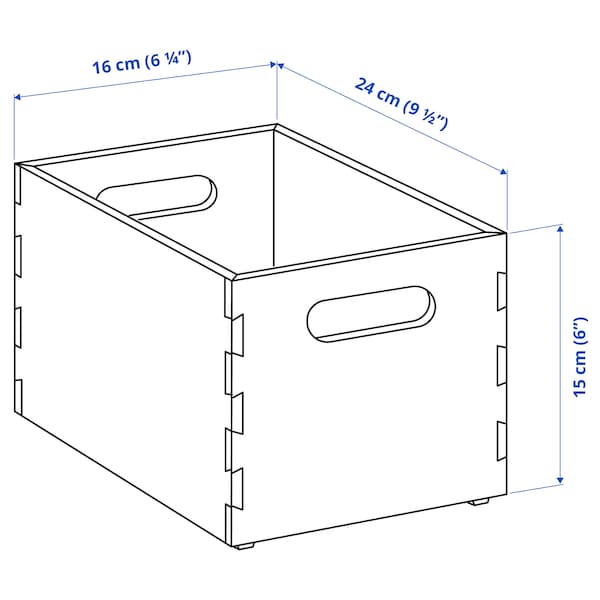 IKEA UPPDATERA storage box, light bamboo, 6 ¼x9 ½x6 in , IKEA Sale | 76052LFJG