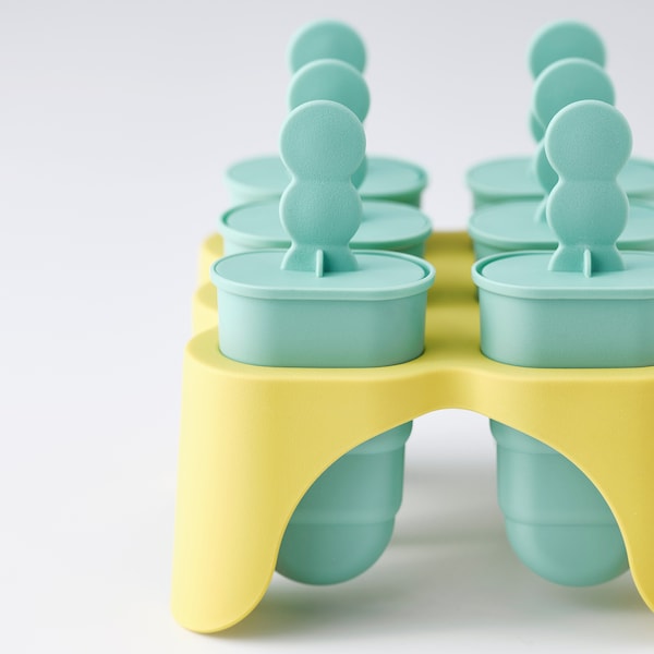 IKEA UPPFYLLD ice pop maker, turquoise/yellow, 6 pack , IKEA Sale | 82643MOKT