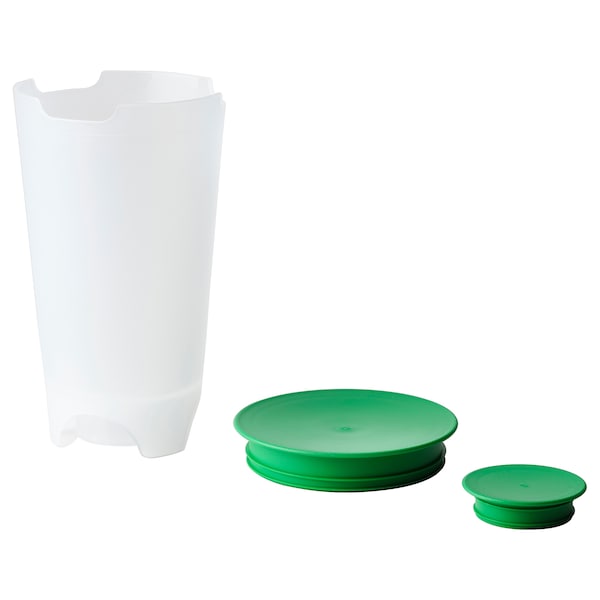 IKEA UPPFYLLD salad shaker with strainer, bright green/clear, 47 oz , IKEA Sale | 83960HZTR