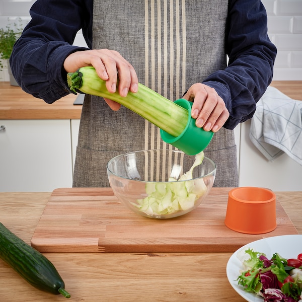 IKEA UPPFYLLD vegetable slicer, set of 2, bright orange/bright green , IKEA Sale | 26854KCFO