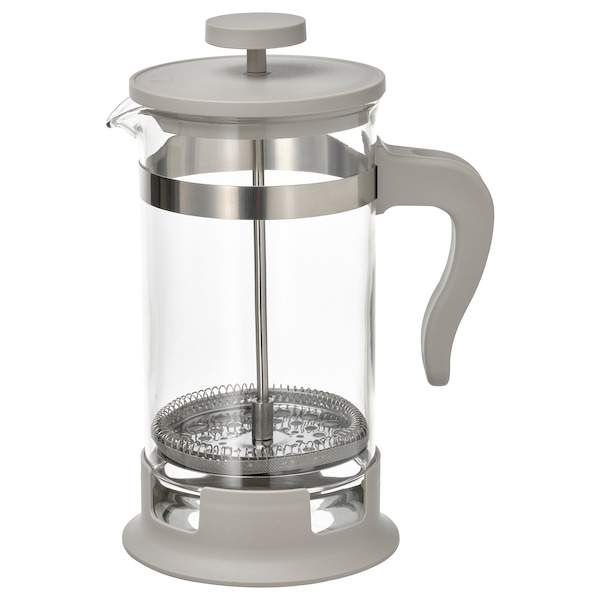 IKEA UPPHETTA French press coffee maker, glass/stainless steel light grey-beige, 34 oz , IKEA Sale | 85139TSAR