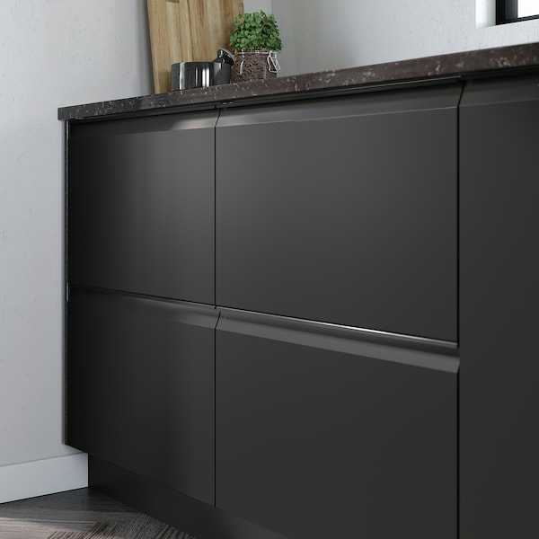 IKEA UPPLÖV drawer front, matte anthracite, 24x10 in , IKEA Sale | 10536BGWA