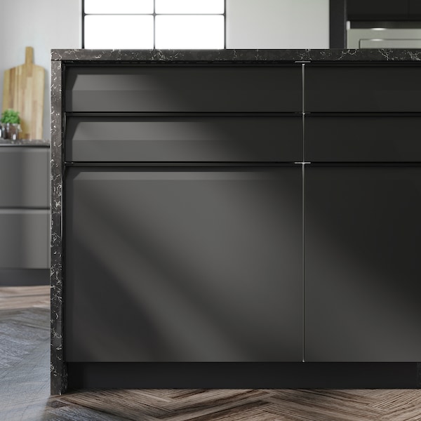 IKEA UPPLÖV drawer front, matte anthracite, 24x10 in , IKEA Sale | 10536BGWA