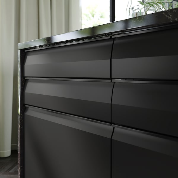 IKEA UPPLÖV drawer front, matte anthracite, 24x10 in , IKEA Sale | 10536BGWA