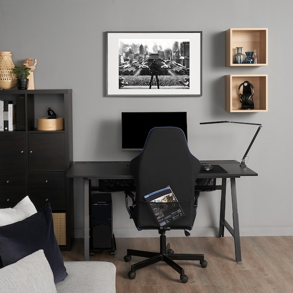 IKEA UTESPELARE gaming desk, black, 63x31 1/2 in , IKEA Sale | 84267OCXV